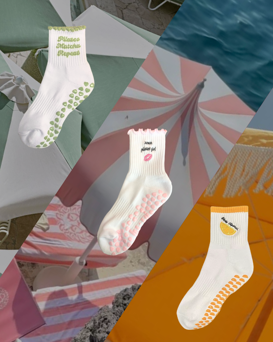 Hot Girl Summer Bundle – Stylishe Grip Socks für Pilates, Yoga & Reformer