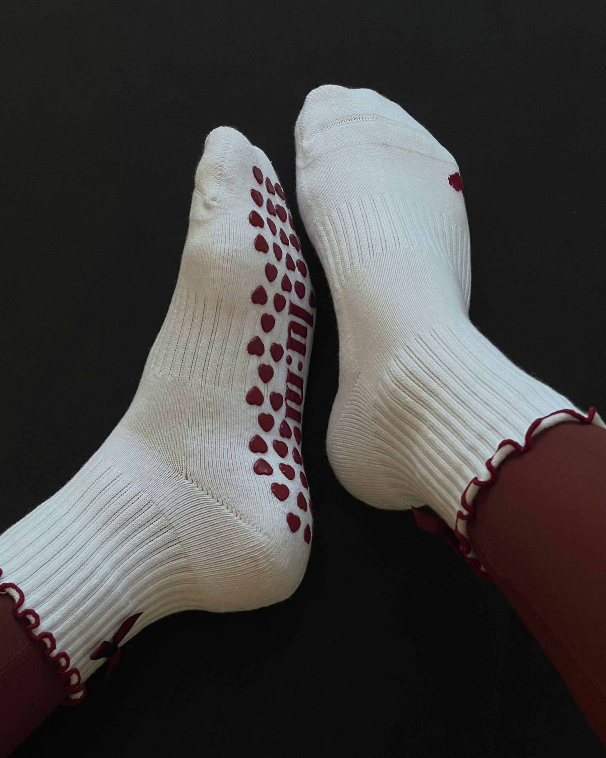 Scarlett Kiss - Stylishe Grip Socks für Pilates, Yoga & Reformer